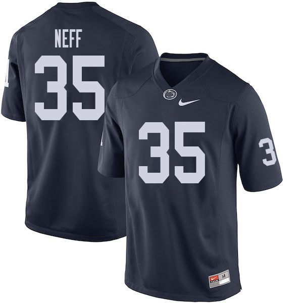 NCAA Nike Men's Penn State Nittany Lions Justin Neff #35 College Football Authentic Navy Stitched Jersey CJX5298LJ